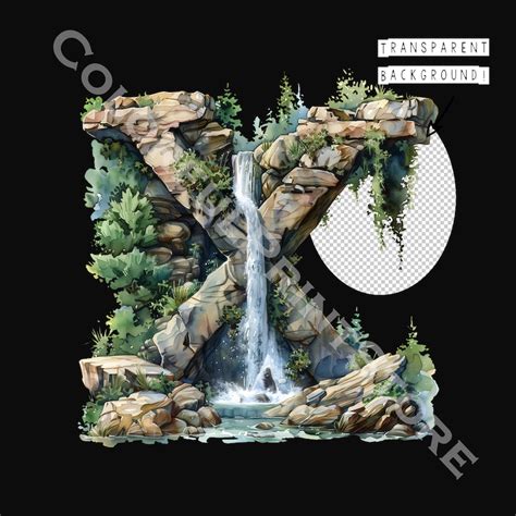 waterfall 4 letters.